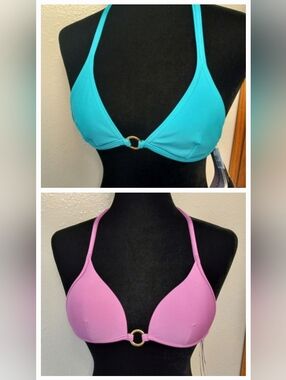 2 Cia Maritima Brazilian Bikini Swim Tops Size Medium